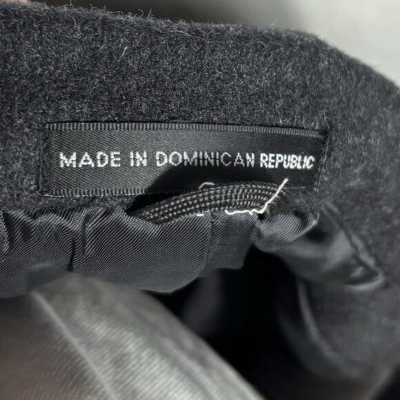 Bill Blass Mens Dress Wool Overcoat 42S Black Trench Top Coat K1230 - Picture 10 of 10